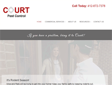 Tablet Screenshot of courtpestcontrol.com